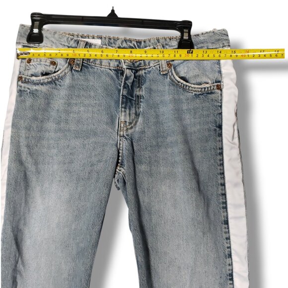 Zara Women 4 Low Rise Straight Leg Jeans Y2K Minimalist Streetwear - Picture 7 of 8